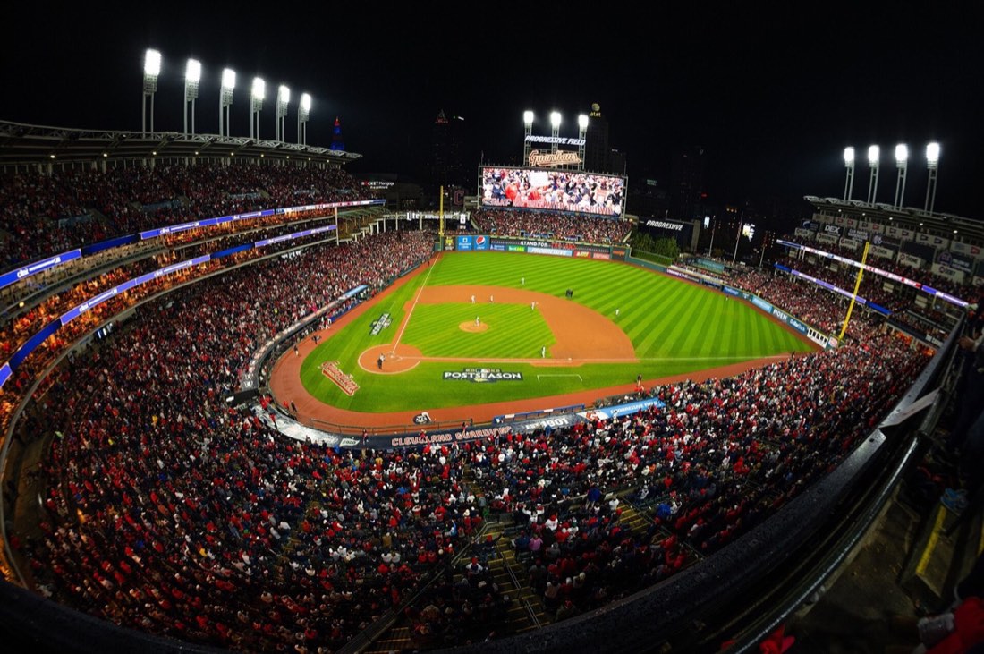 Cleveland Guardians game at Progressive Field during the 2022 postseason