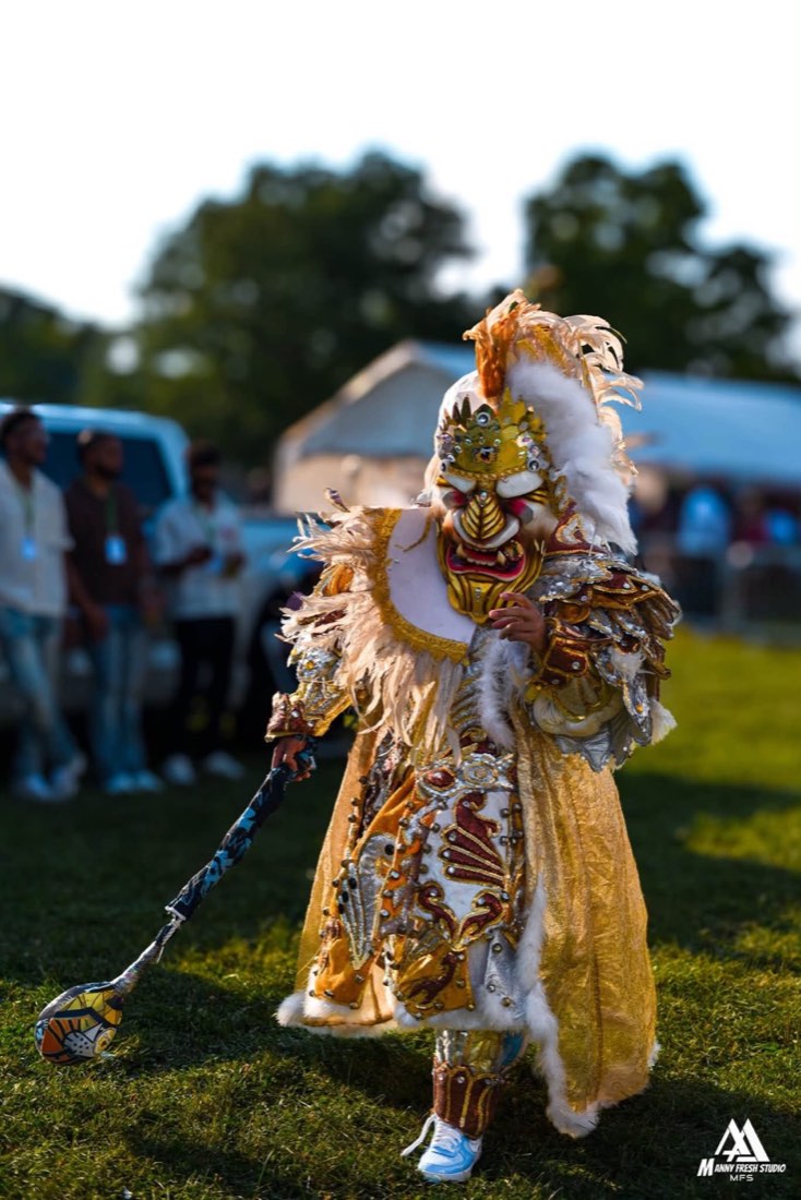 Traditional costumed performer