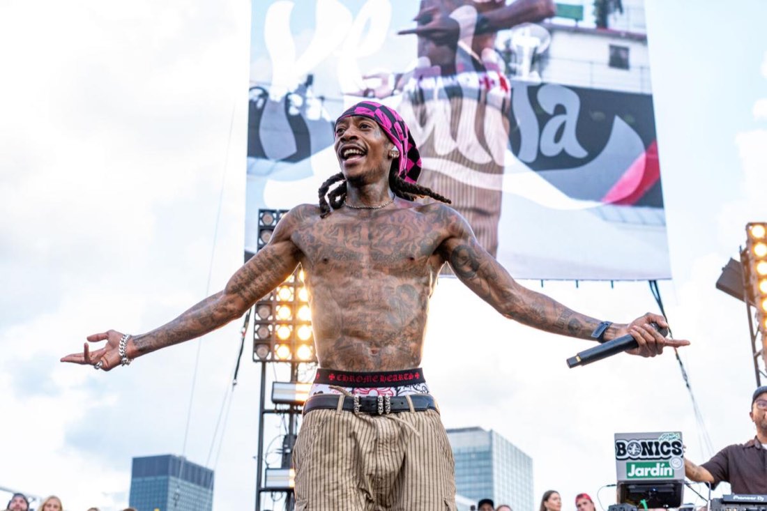 Wiz Khalifa performing at MGK Day in Cleveland