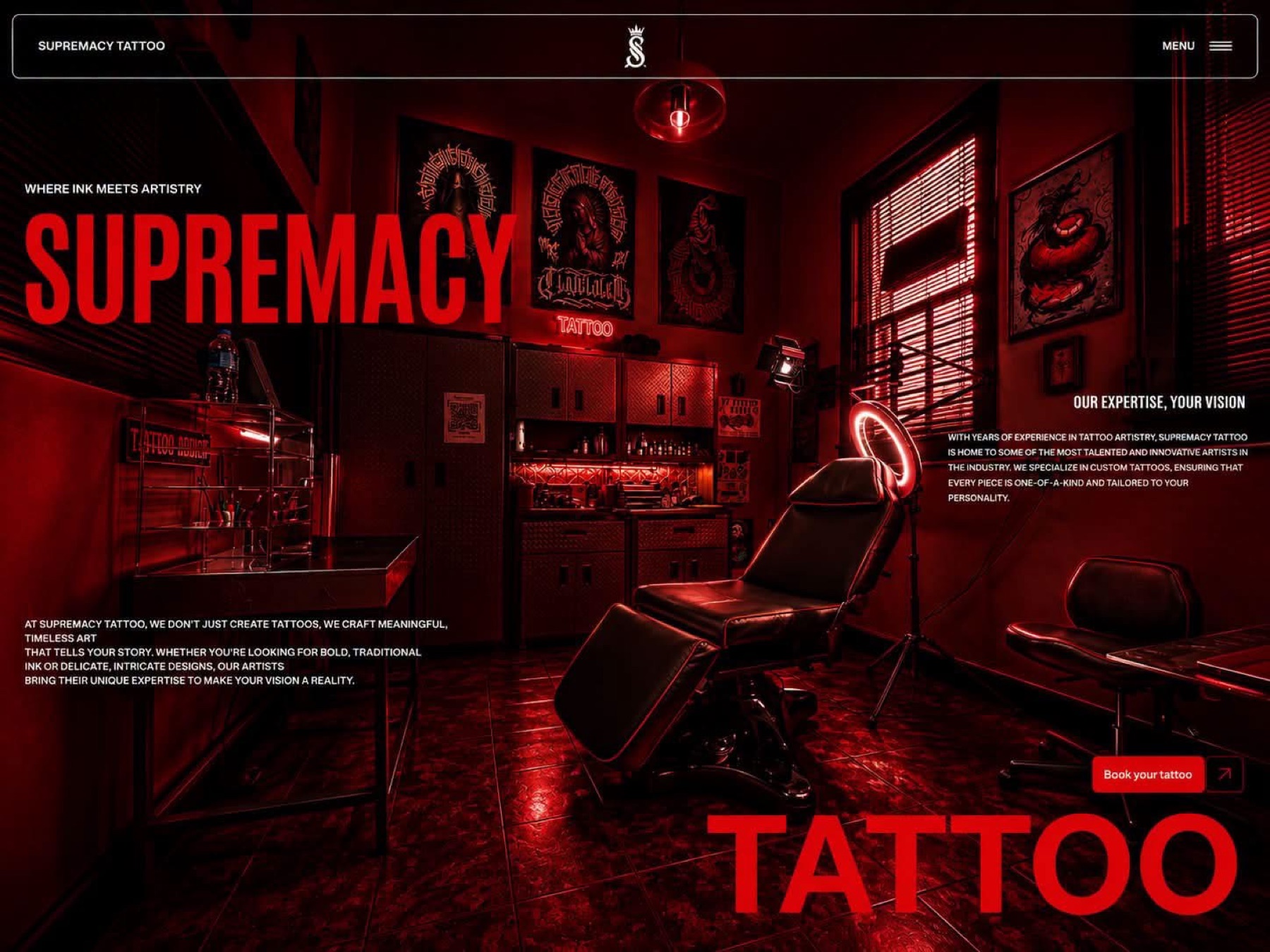 Supremacy Tattoo studio promotional image