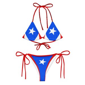 Puerto Rican Flag String bikini