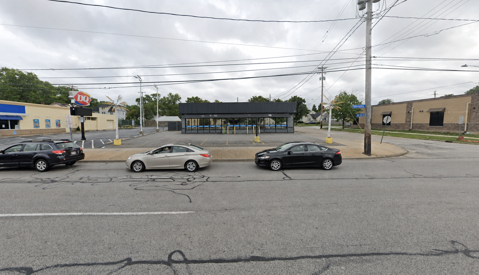 Street view of The Blue Palm, now Palms on Memphis, at 5517 Memphis Avenue in Cleveland.