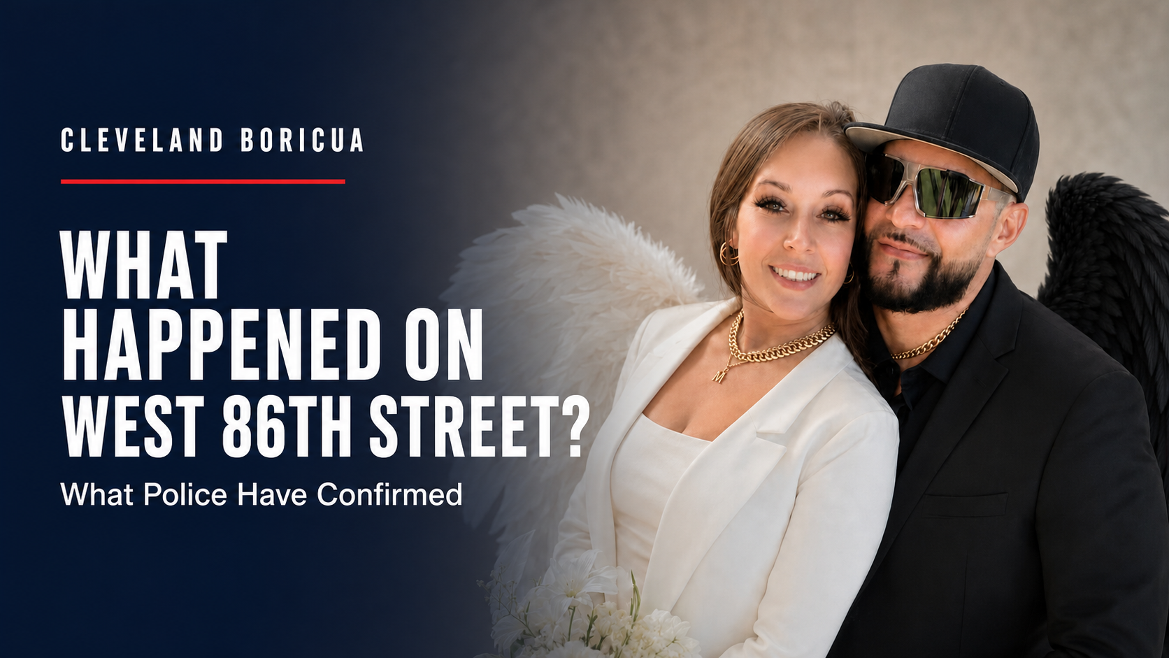 Ashley Rosario and Miguel Angel Antonsanti Caraballo in a Cleveland Boricua news feature graphic