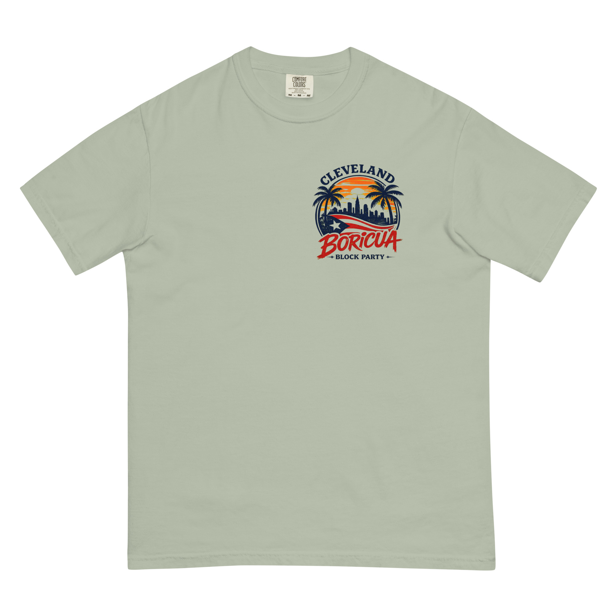 Cleveland Boricua Unisex garment-dyed heavyweight t-shirt - Image 2