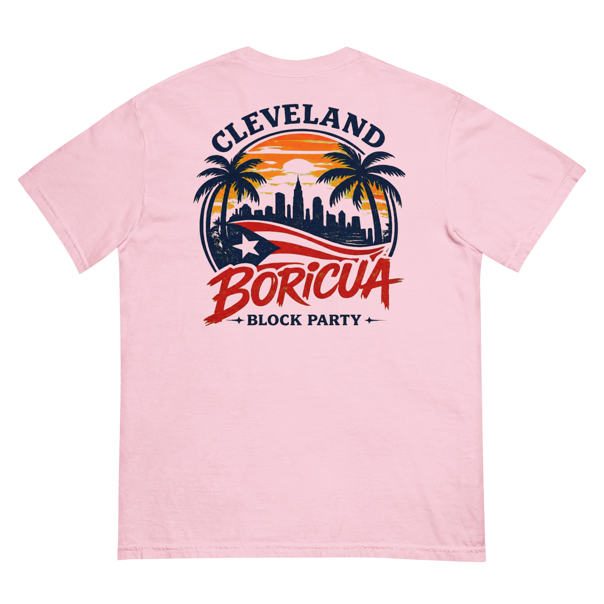 Cleveland Boricua Unisex garment-dyed heavyweight t-shirt - Image 13