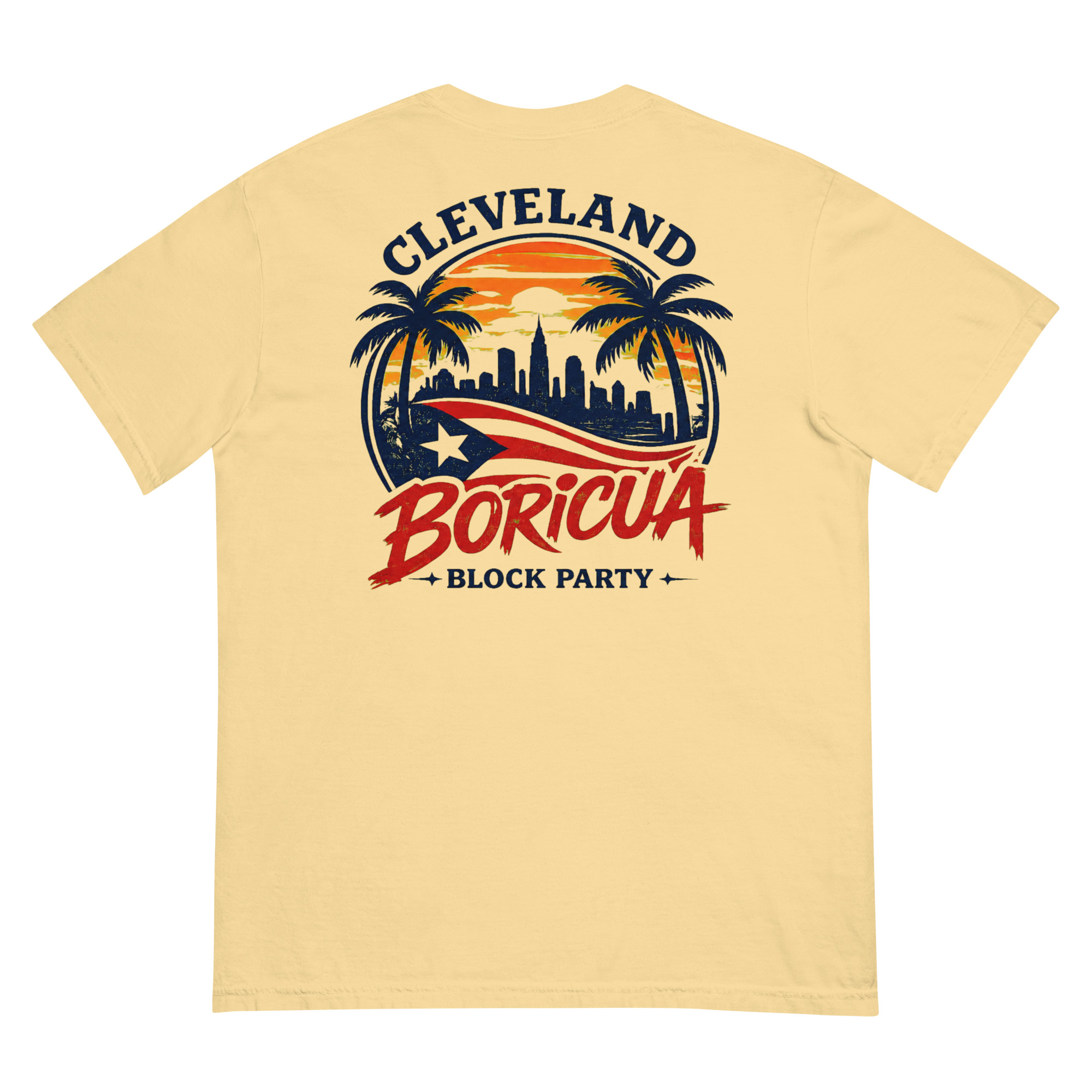 Cleveland Boricua Unisex garment-dyed heavyweight t-shirt - Image 15