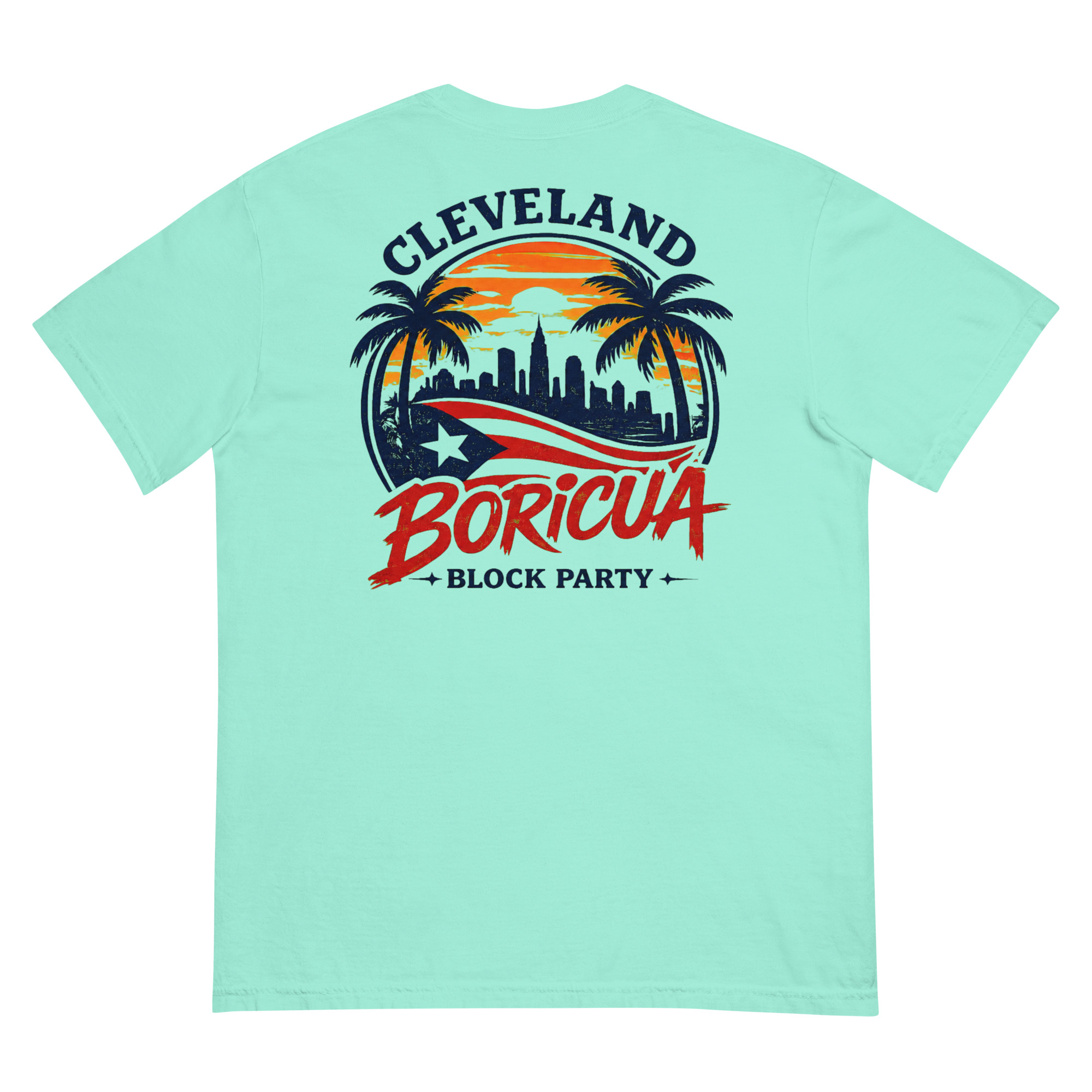 Cleveland Boricua Unisex garment-dyed heavyweight t-shirt - Image 11