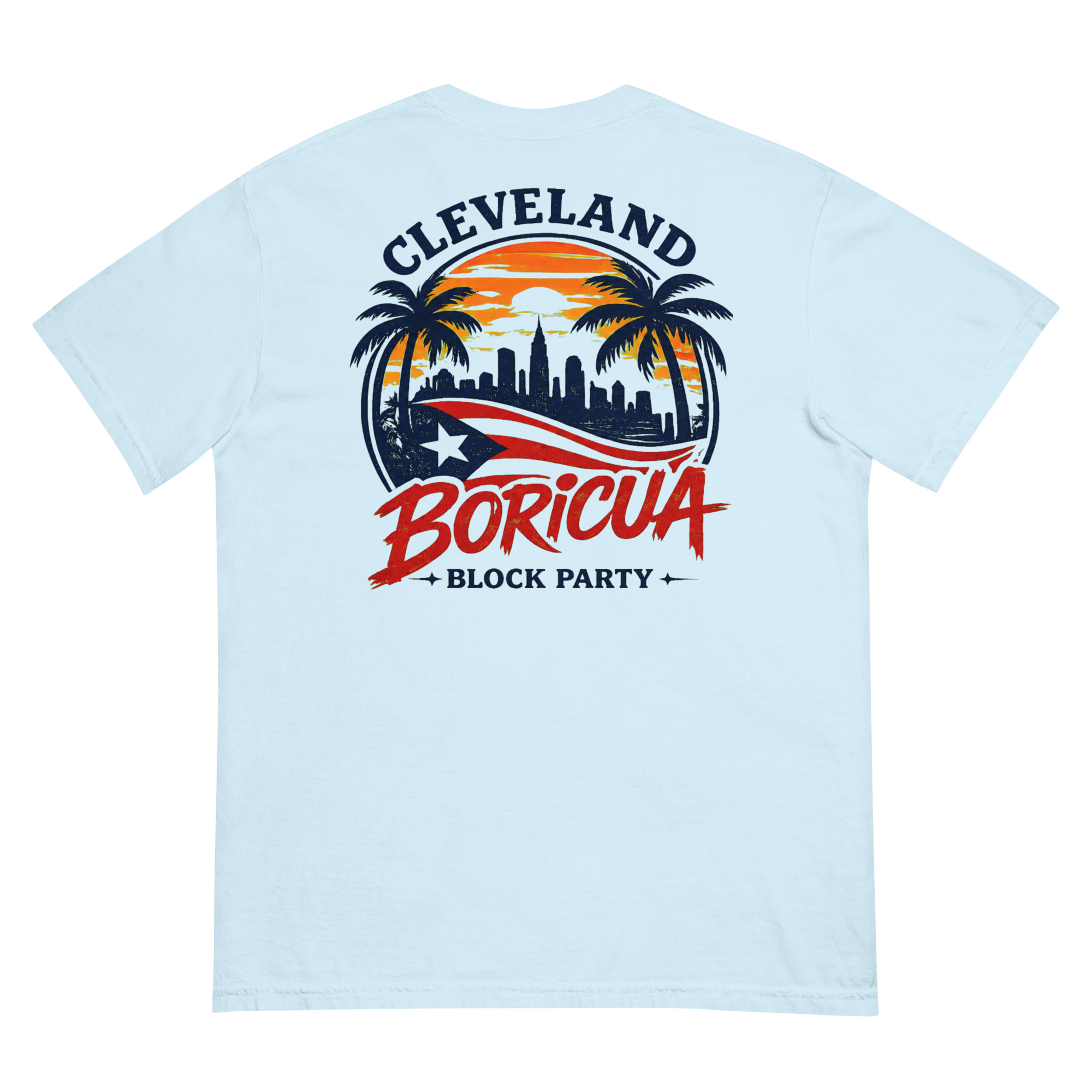 Cleveland Boricua Unisex garment-dyed heavyweight t-shirt - Image 19