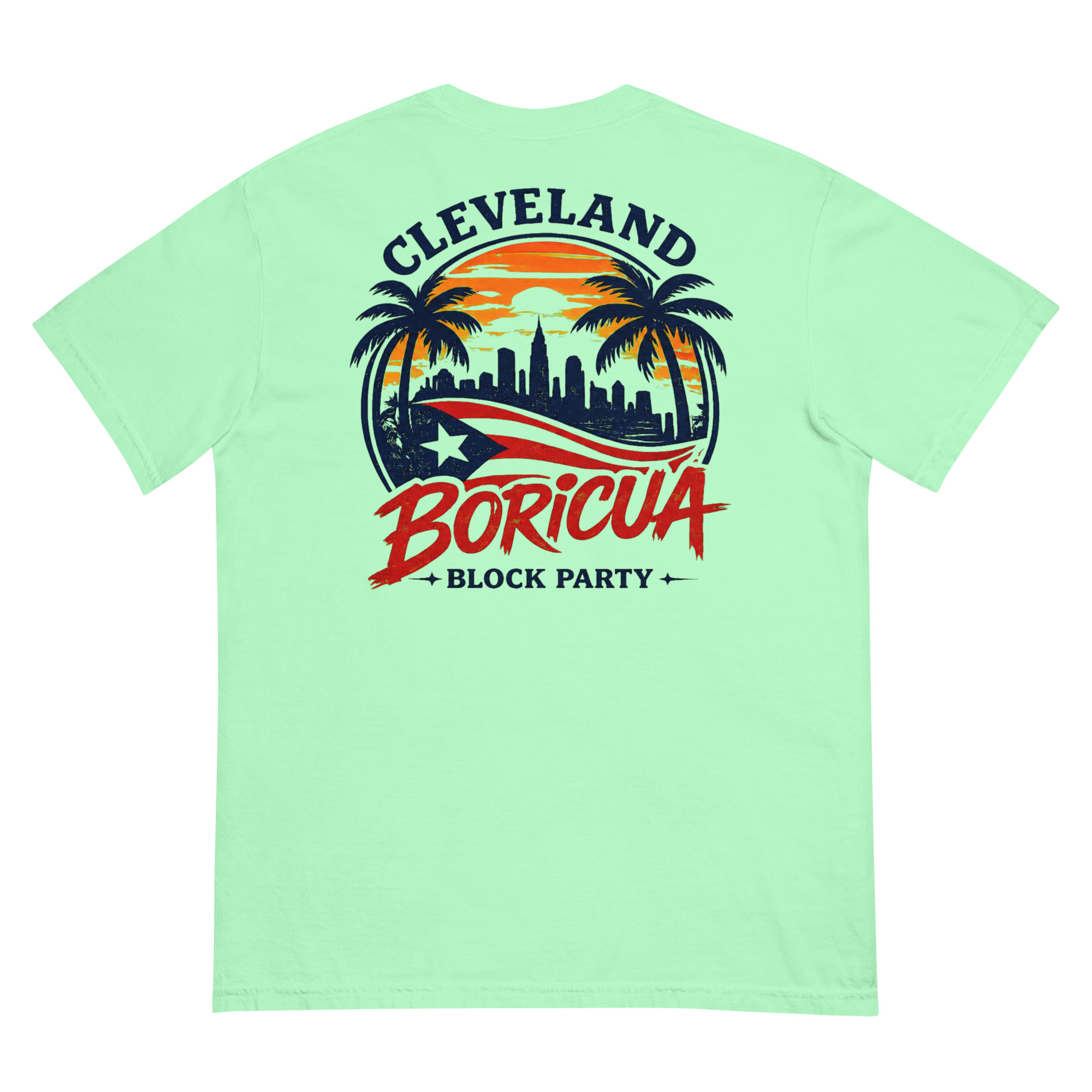 Cleveland Boricua Unisex garment-dyed heavyweight t-shirt - Image 17