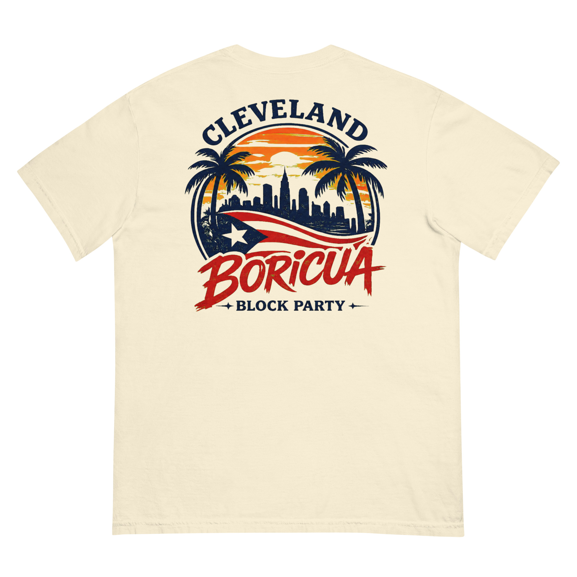 Cleveland Boricua Unisex garment-dyed heavyweight t-shirt - Image 21