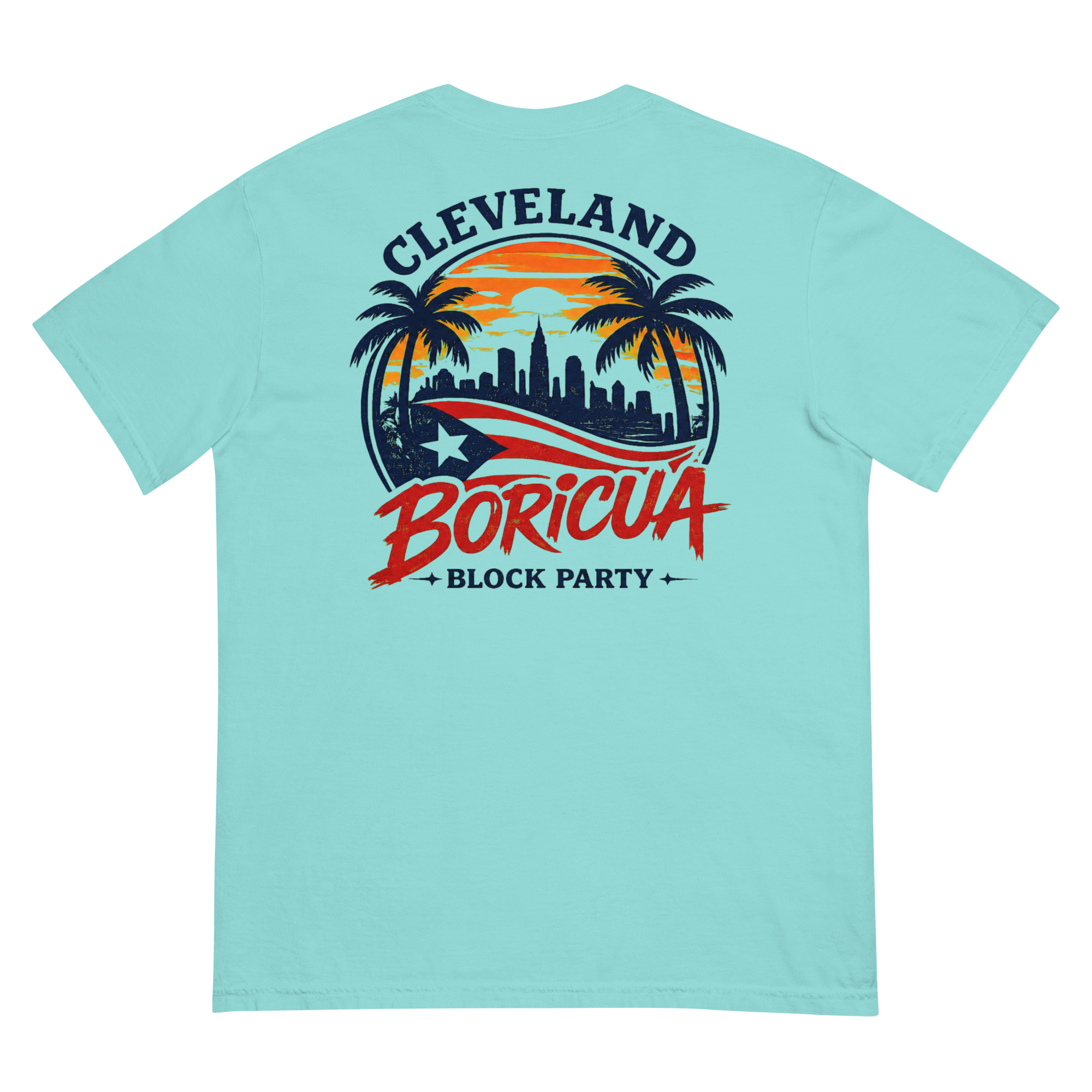 Cleveland Boricua Unisex garment-dyed heavyweight t-shirt - Image 7