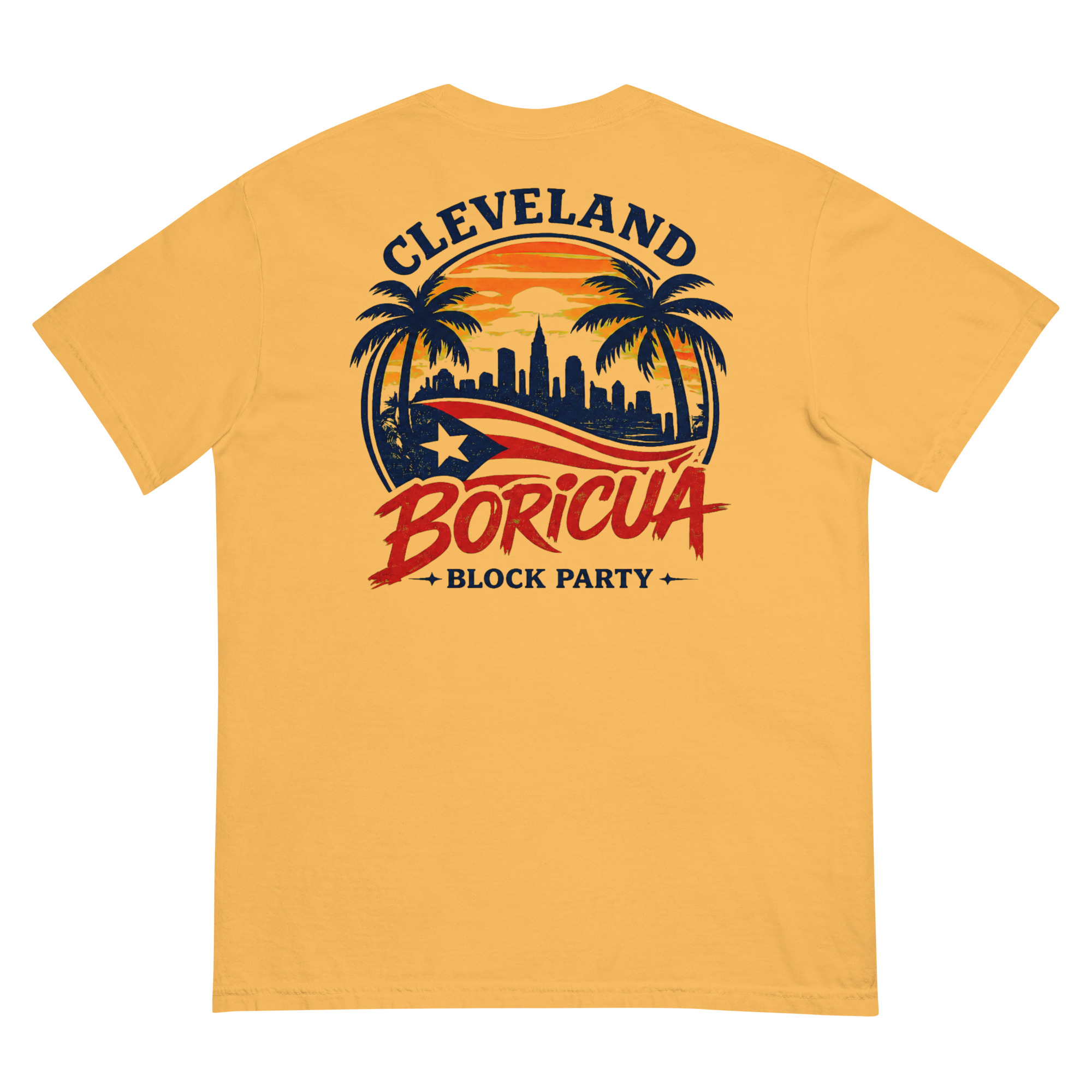 Cleveland Boricua Unisex garment-dyed heavyweight t-shirt - Image 5