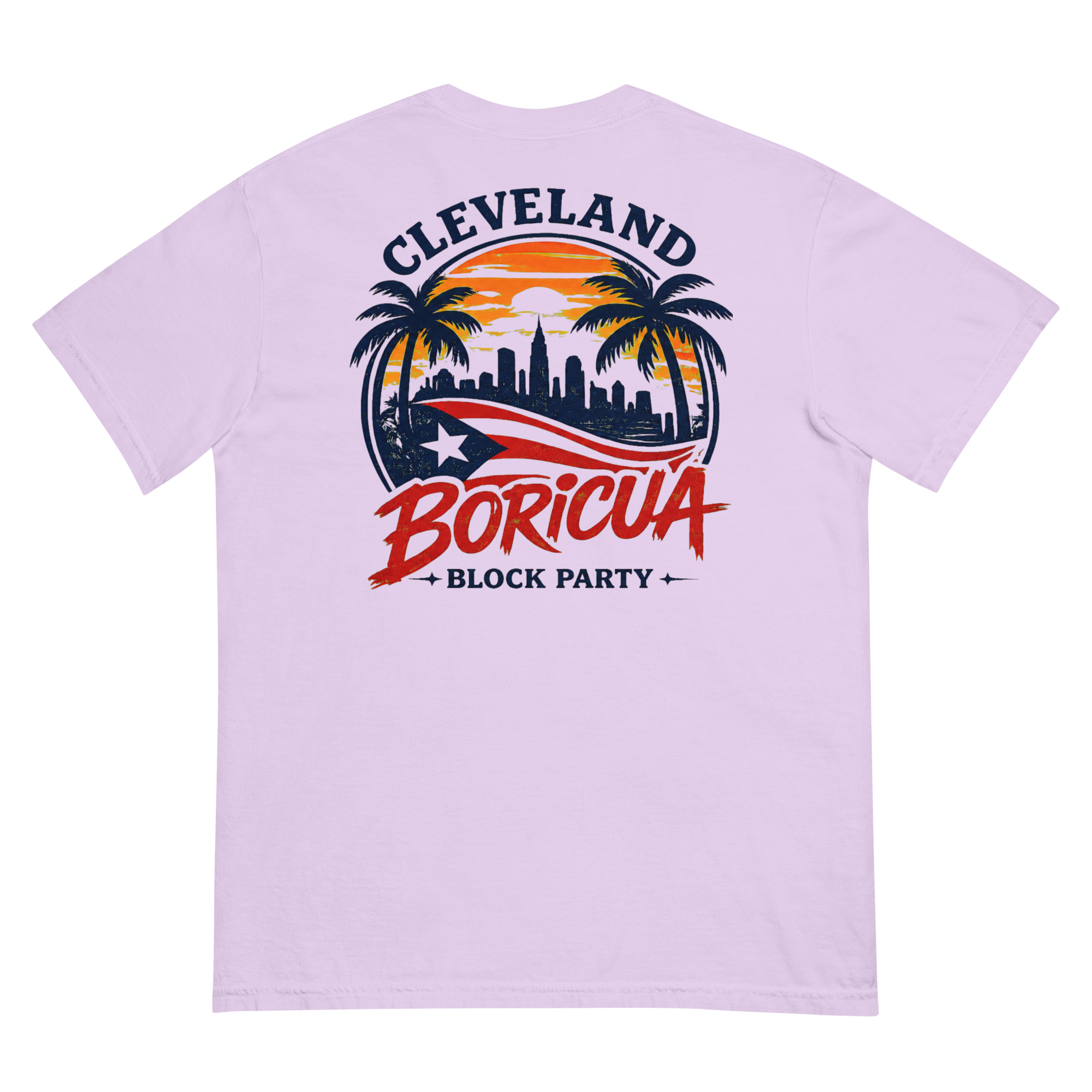 Cleveland Boricua Unisex garment-dyed heavyweight t-shirt - Image 9