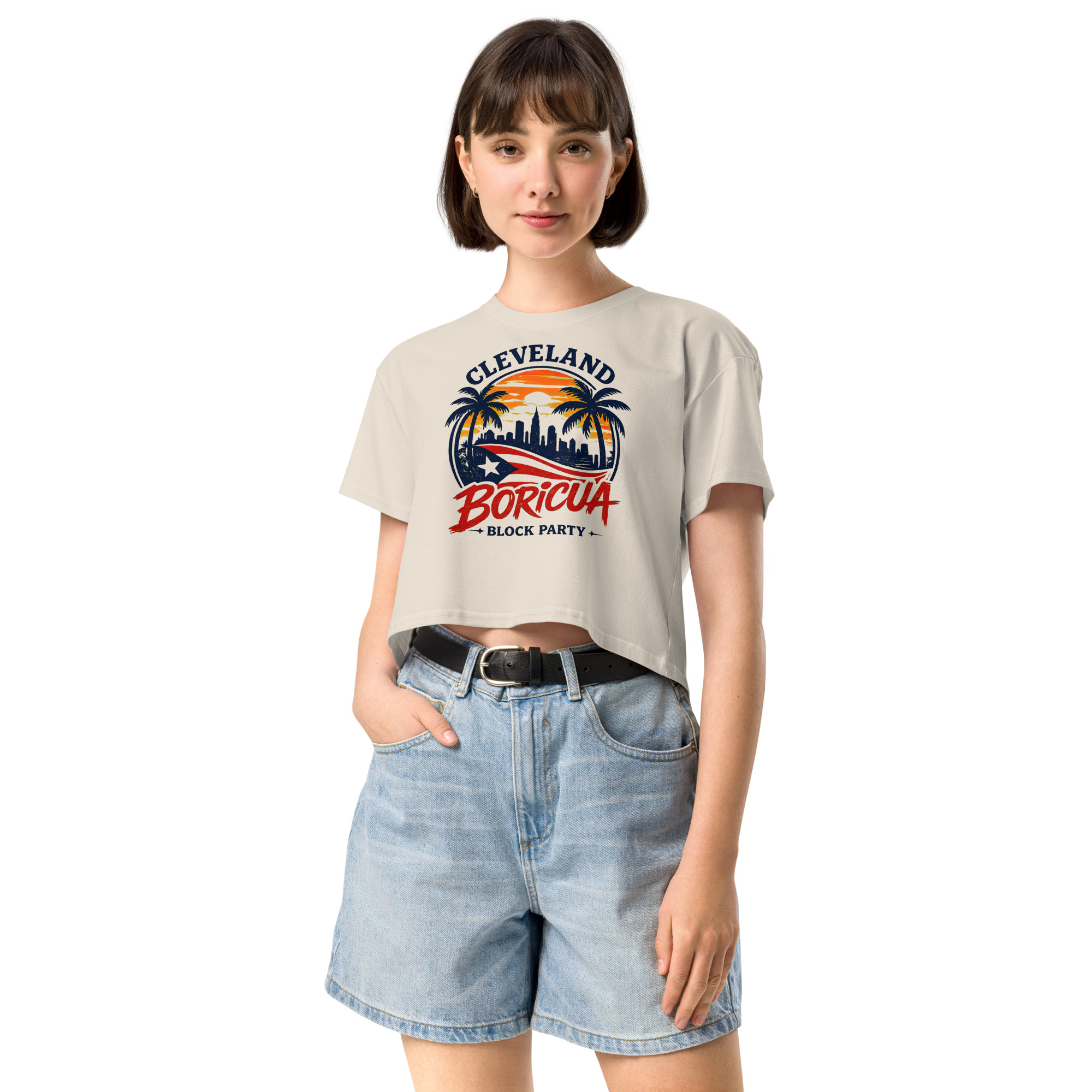 Cleveland BoricuaWomen’s crop top - Image 14