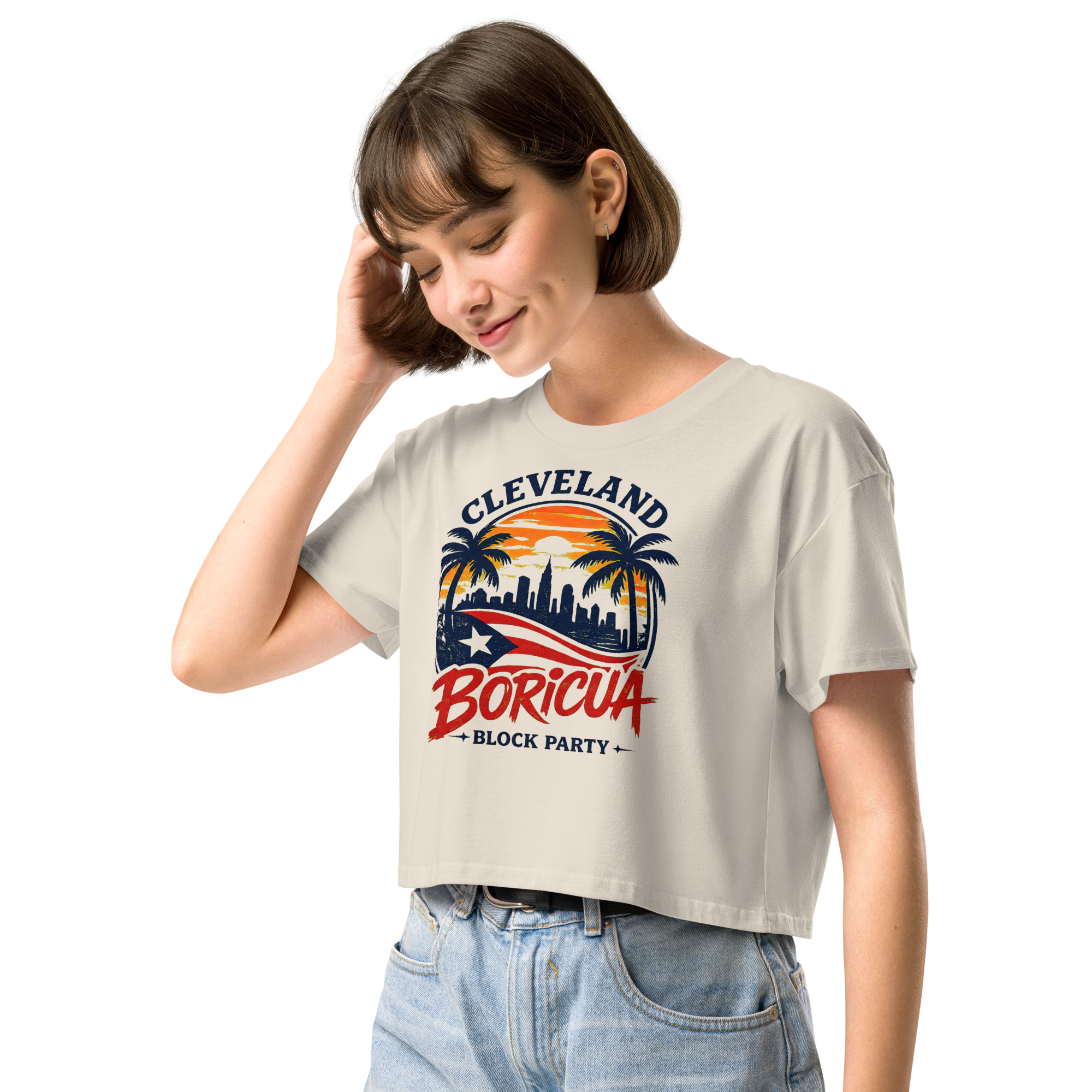 Cleveland BoricuaWomen’s crop top - Image 15