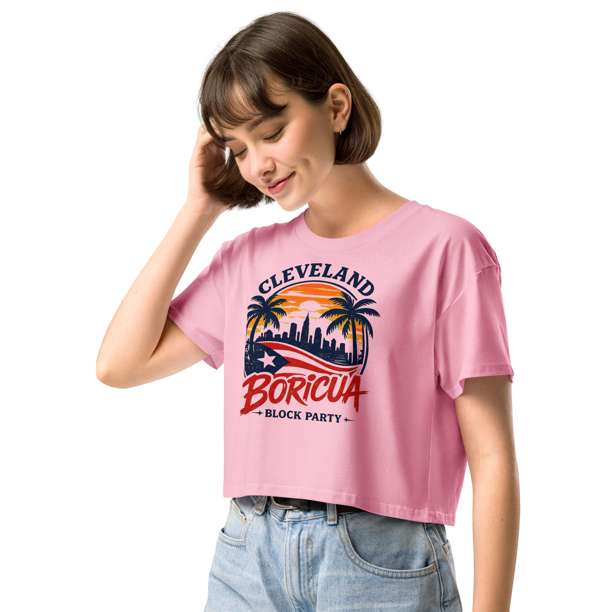 Cleveland BoricuaWomen’s crop top - Image 10