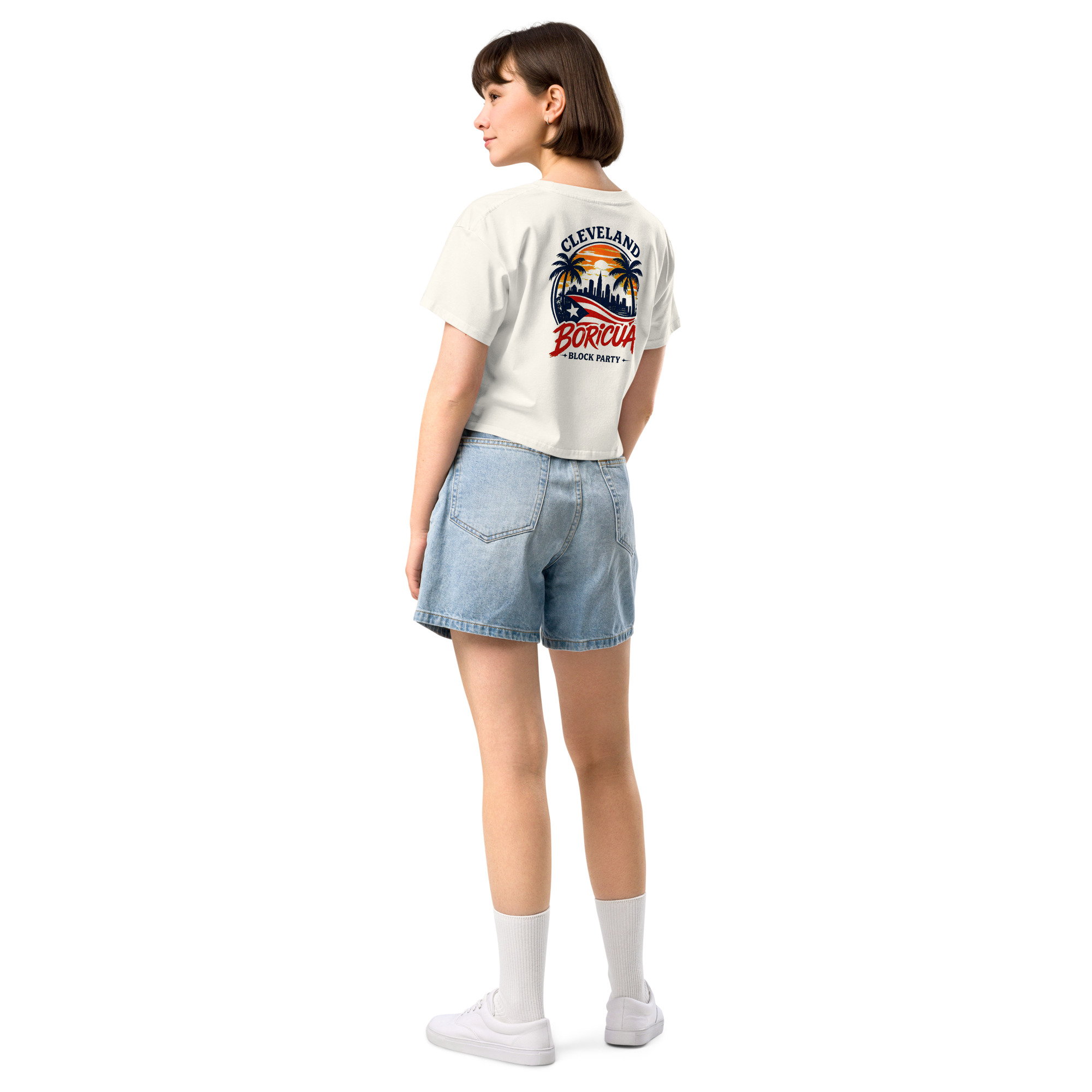 Cleveland BoricuaWomen’s crop top - Image 23