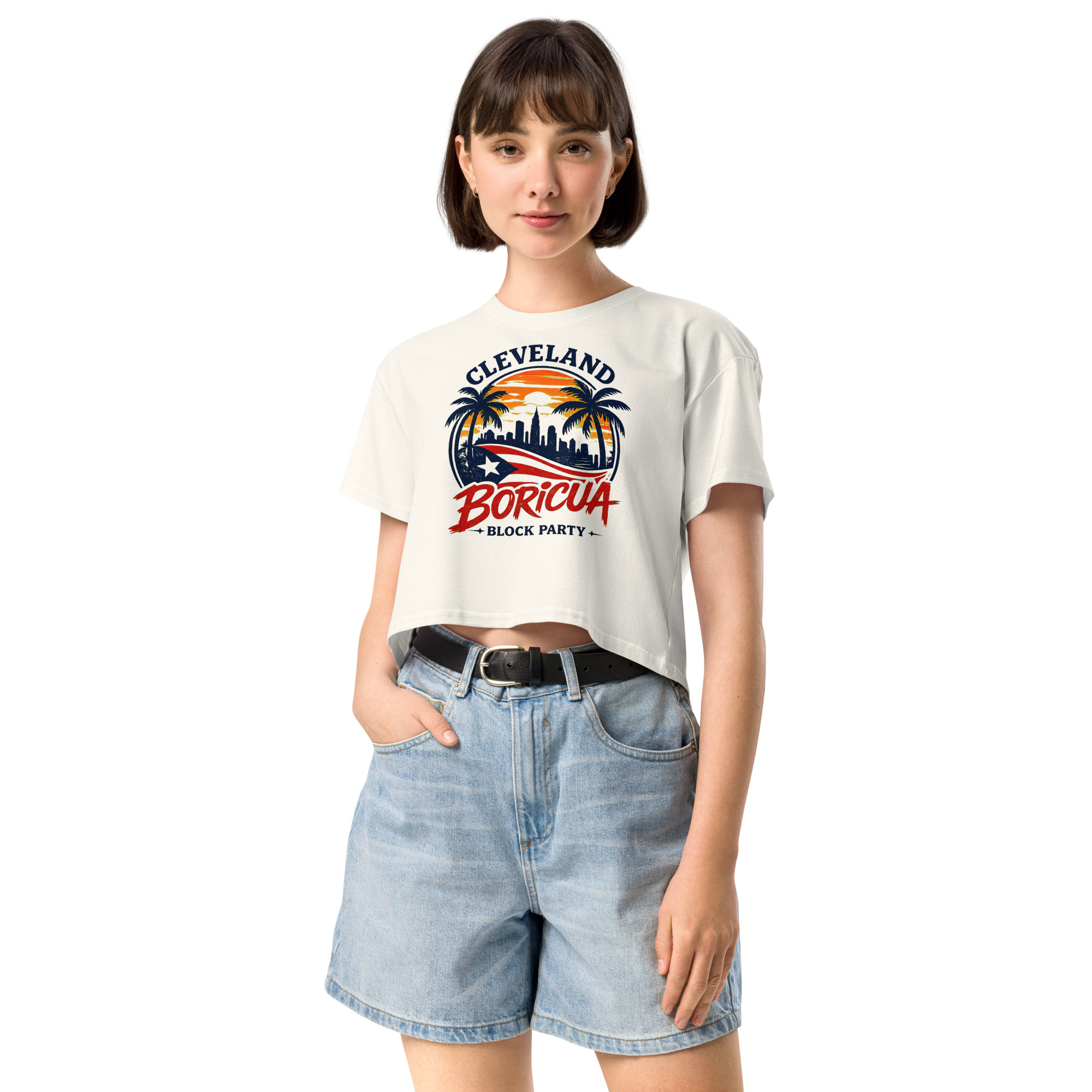 Cleveland BoricuaWomen’s crop top - Image 24