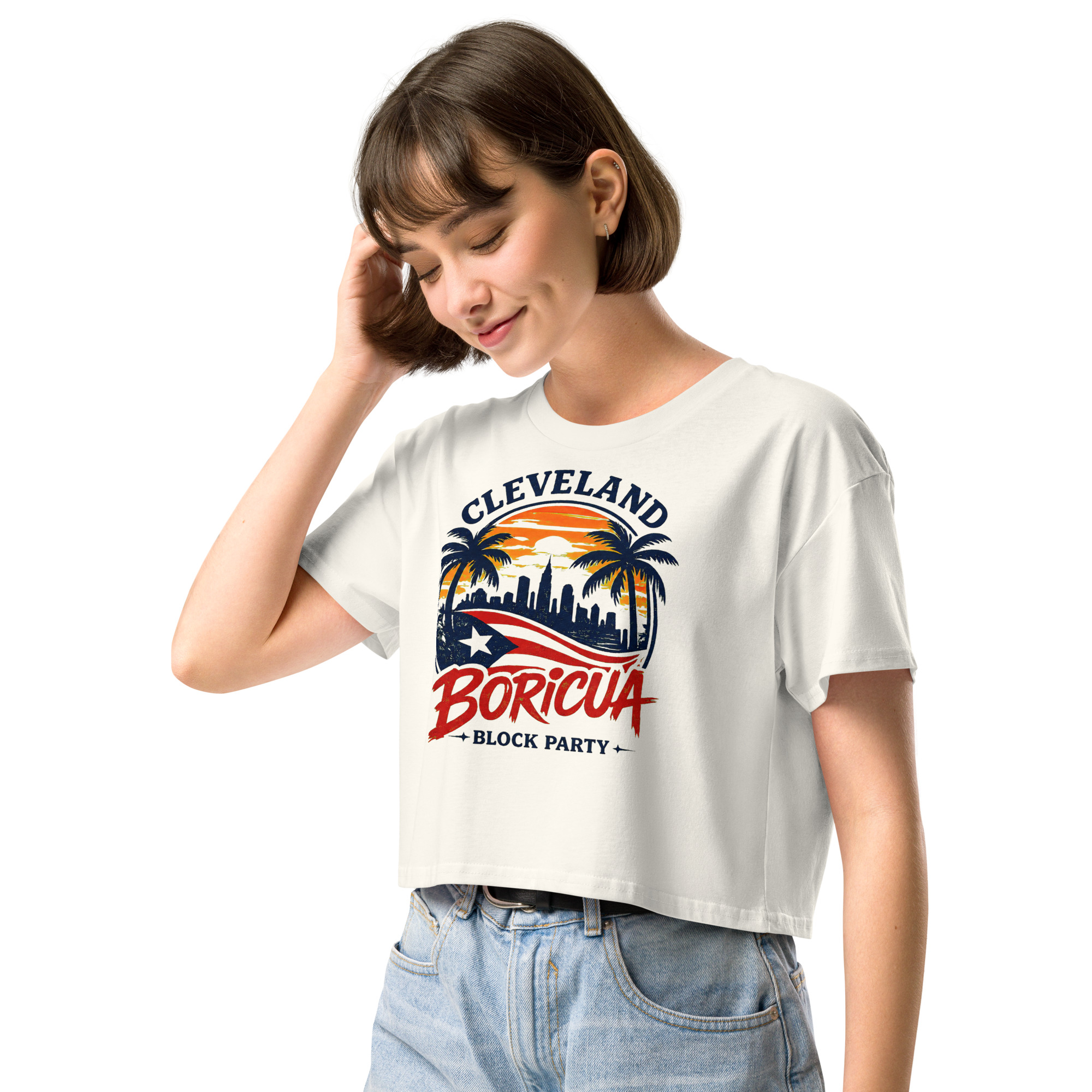 Cleveland BoricuaWomen’s crop top - Image 25