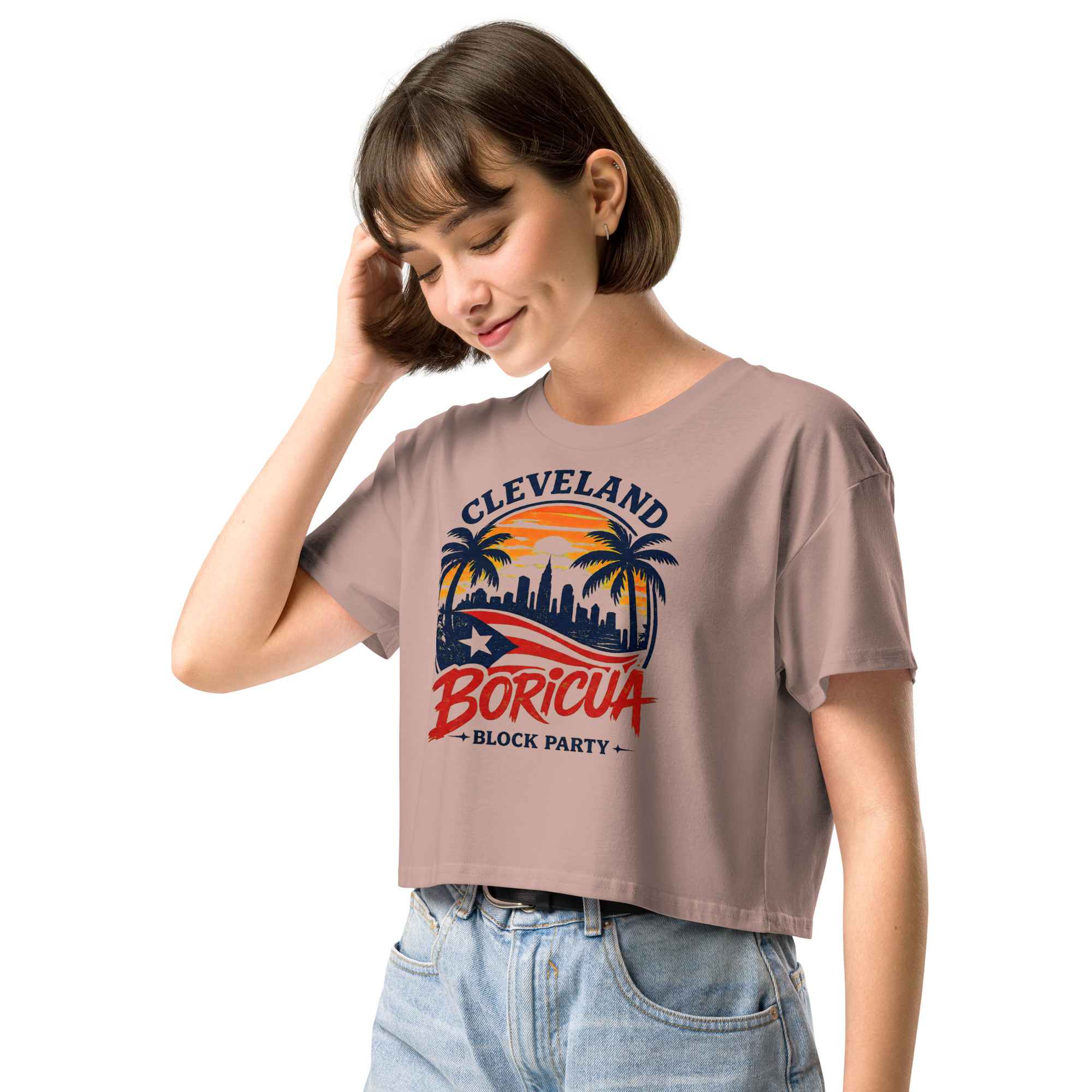 Cleveland BoricuaWomen’s crop top - Image 7