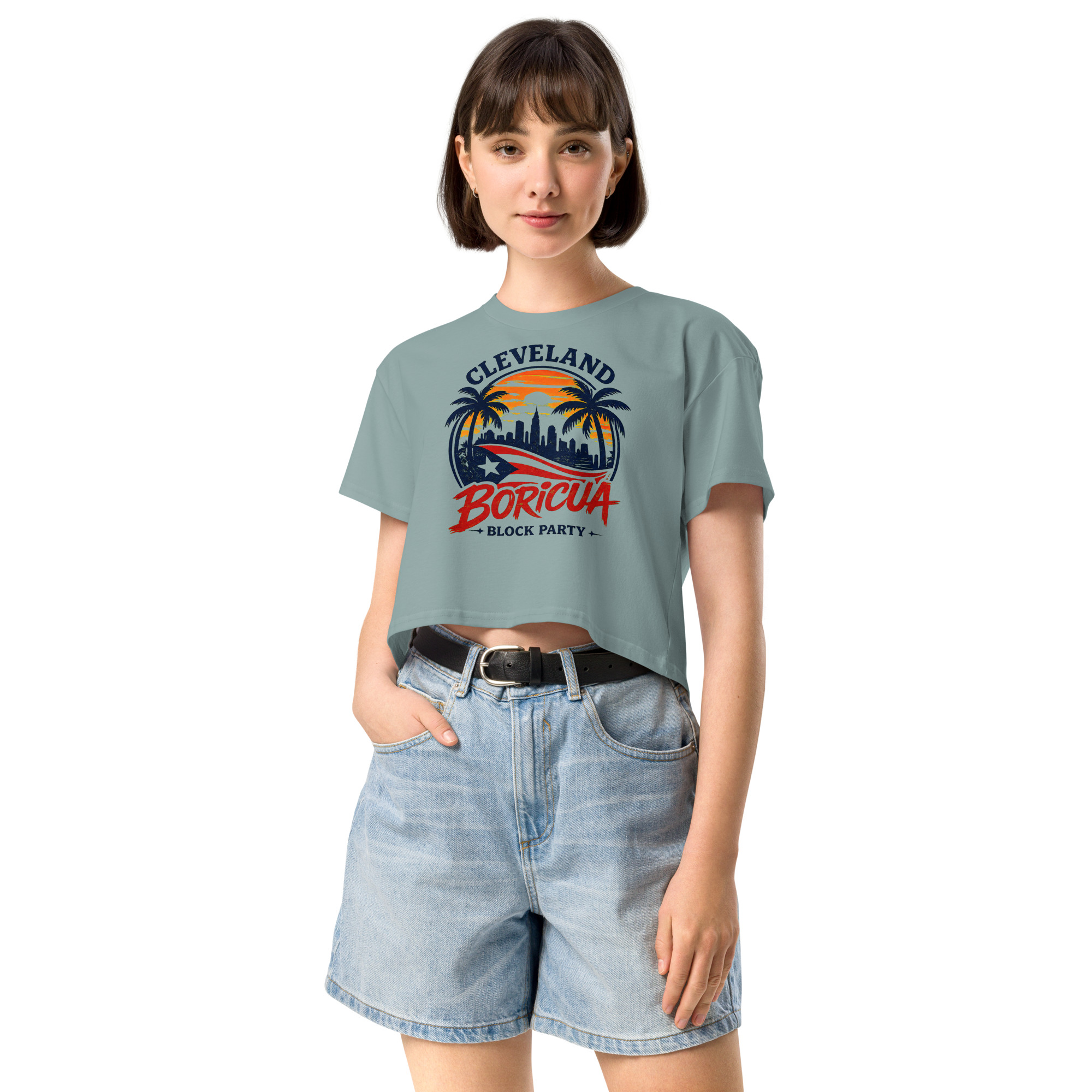 Cleveland BoricuaWomen’s crop top - Image 2