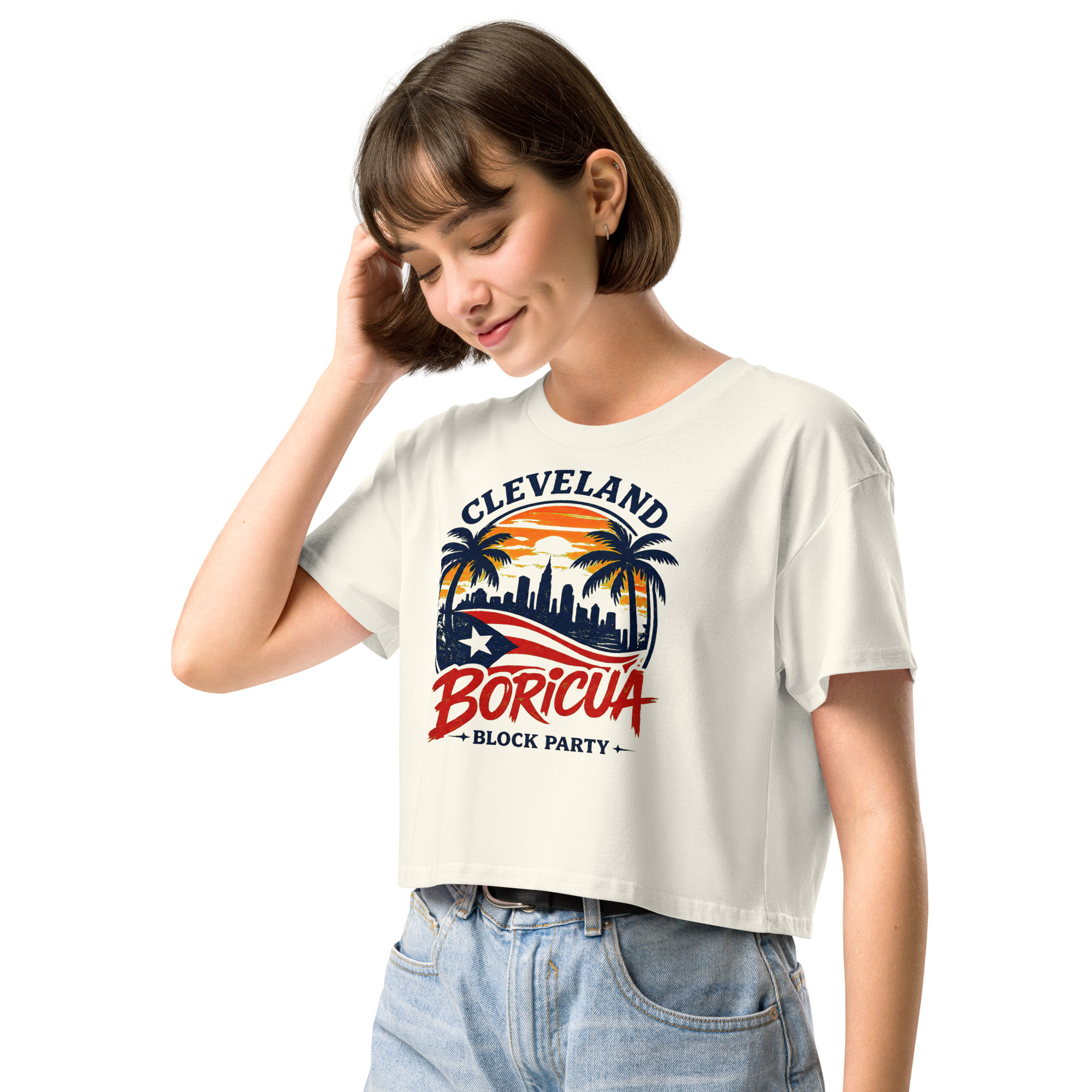 Cleveland BoricuaWomen’s crop top - Image 21