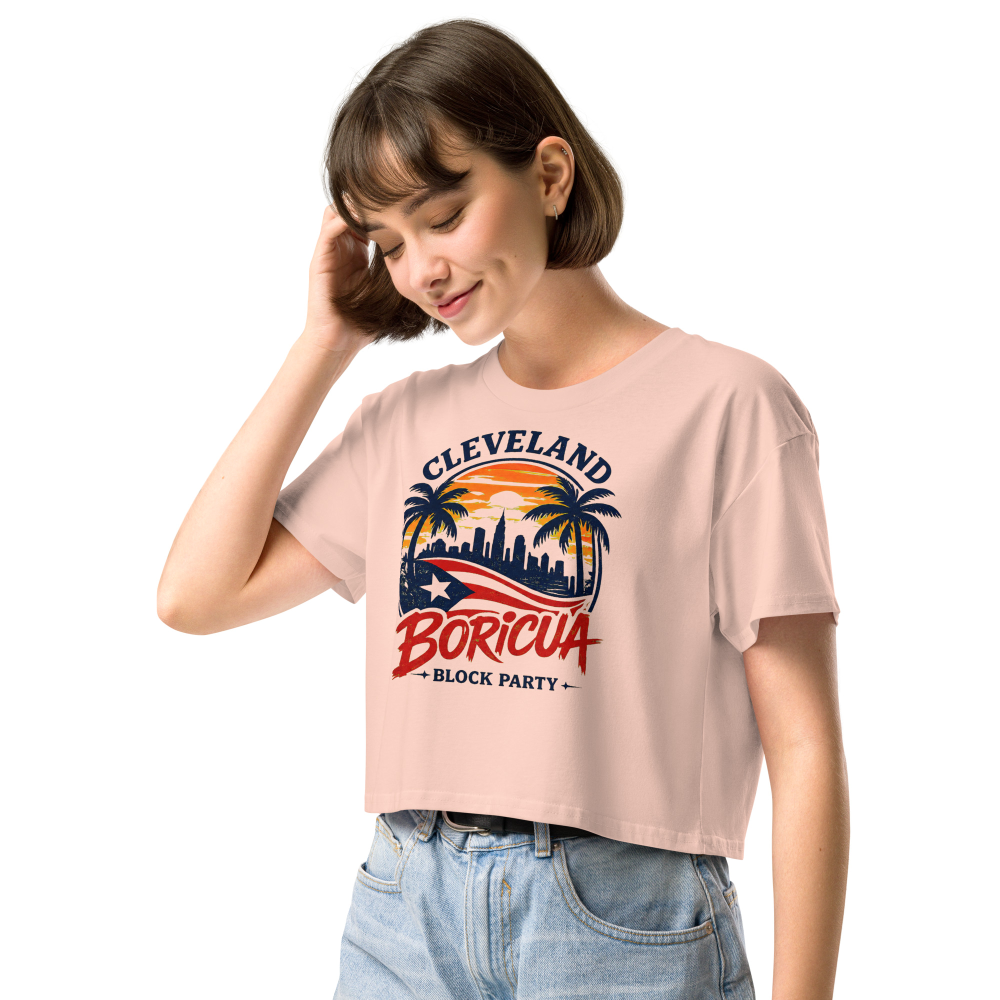 Cleveland BoricuaWomen’s crop top - Image 13