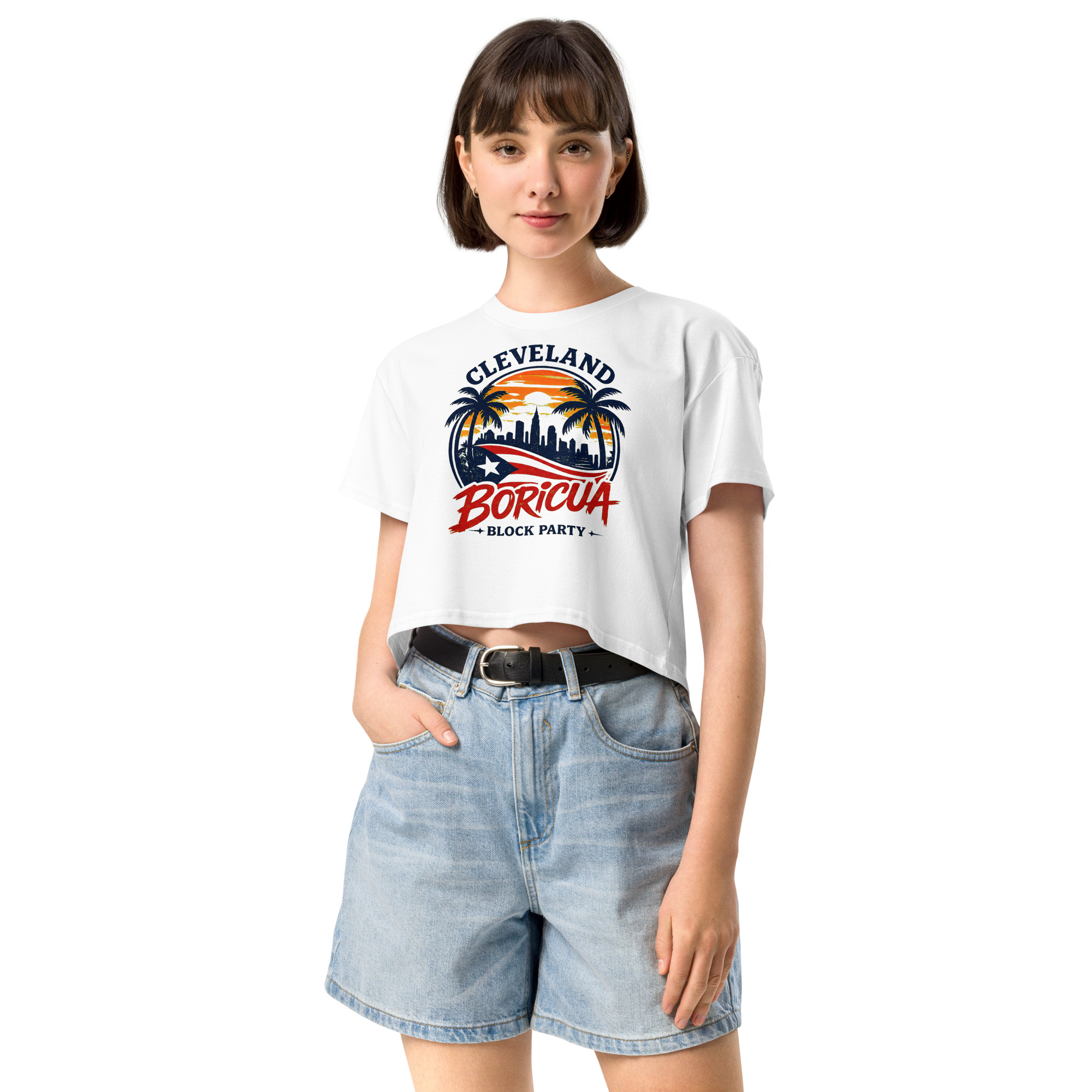 Cleveland BoricuaWomen’s crop top - Image 27